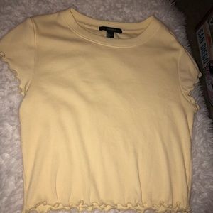 NWOT Lettuce edge crop top